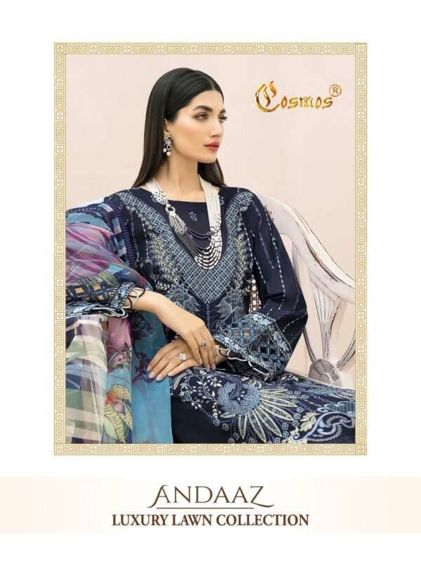 COSMOS ANDAAZ LUXURY LAWN COLLECTION PAKISTANI SUITS ONLINE