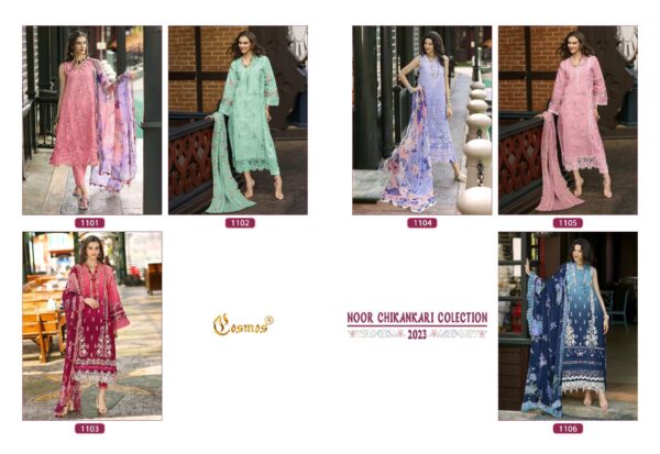 COSMOS NOOR CHIKANKARI COLLECTION PAKISTANI WHOLESALE SUITS ONLINE