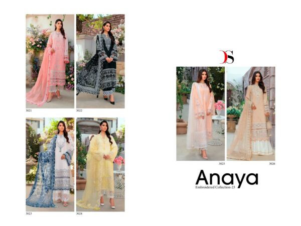 DEEPSY ANAYA EMBROIDERED COLLECTION -23 PAKISTANI SALWAR SUITS DEALER