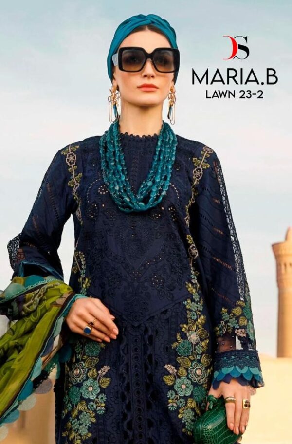 DEEPSY MARIAB LAWN 23-2 COTTON EMBROIDERY PAKISTANI SUITS SUPPLIER