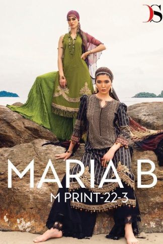DEEPSY MARIAB MPRINT 22 -3 PASMINA PAKISTANI SUITS NEW CATALOGUE