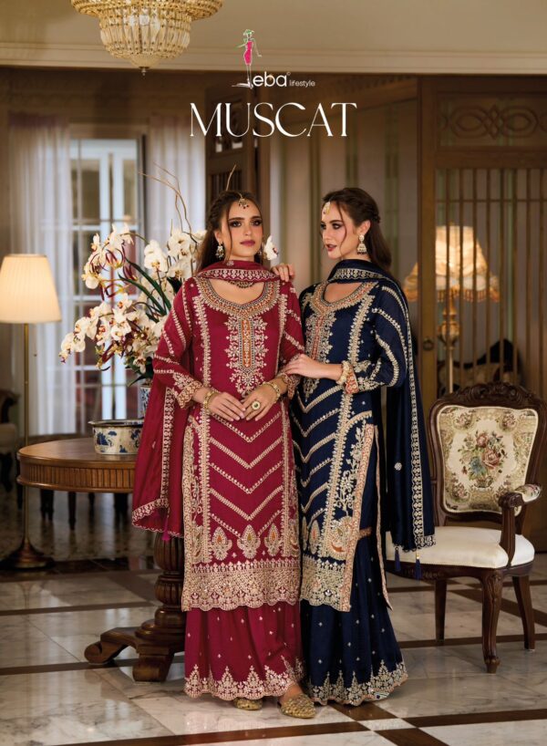 EBA LIFESTYLE MUSCAT 1661 TO 1662 PREMIUM SILK WEDDING SALWAR SUITS CATALOGUE