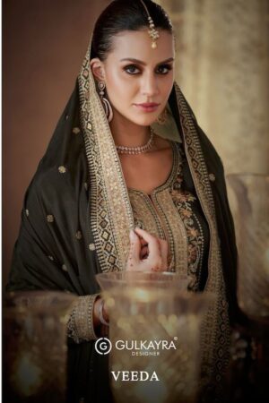 GULKAYRA DESIGNER VEEDA 7411 TO 7414 REAL CHINON CATALOGUE