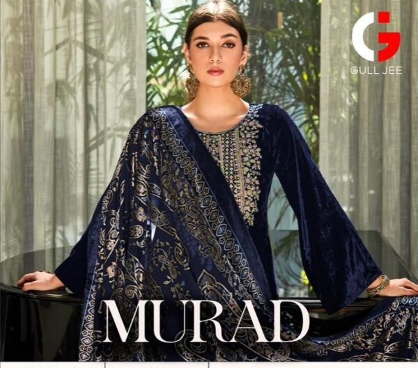 GULL JEE MURAD BY DEEPSY 24001 TO 24006 PURE VELVET SALWAR SUITS CATALOGUE