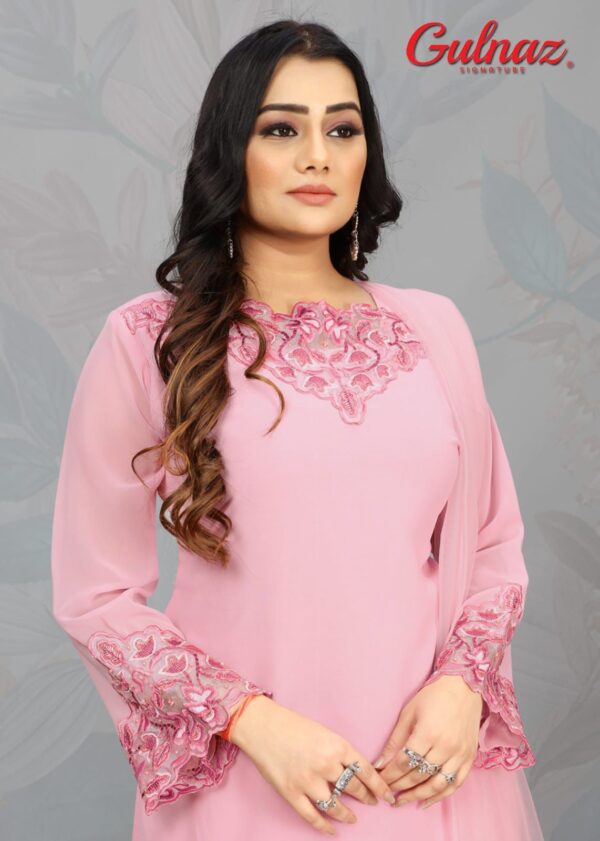 GULNAZ SIGNATURE GS 04 GEORGETTE EMBROIDERED READYMADE KURTI WHOLESALE