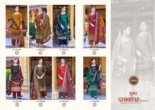 HARSHIT FASHION GHOOMER-3 PURE ZAM PAKISTANI SUITS SUPPLIER