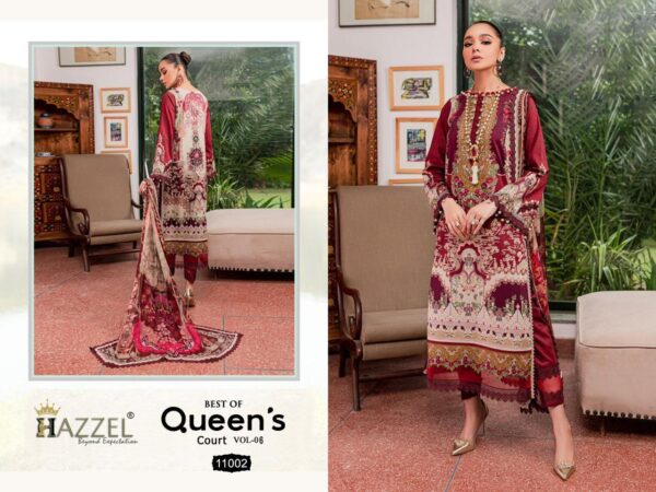 HAZZEL FIRDOUS QUEEN’S COURT VOL 11 COTTON EMBROIDERY PAKISTANI SUITS