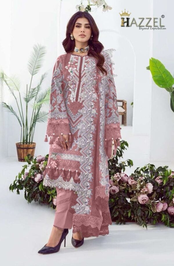 HAZZEL NEEDLE WONDER LAWN COLLECTION 066 PAKISTANI SUITS ONLINE