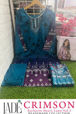 JADE CRIMSON EXCLUSIVE LAWN COLLECTION VOL 3 READYMADE KURTI SUPPLIER