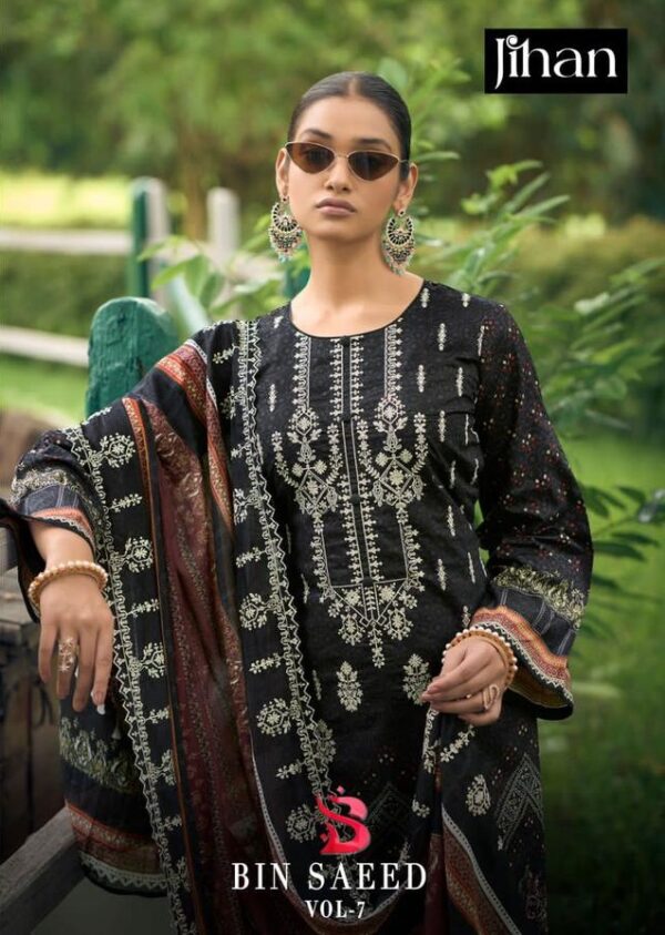 JIHAN PRESET BIN SAEED LAWN COLLECTION VOL 7 LAWN