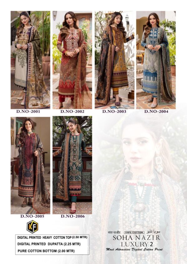 KEVAL FAB SOHA NAJIR VOL 2 COTTON PAKISTANI SUITS NEW CATALOGUE