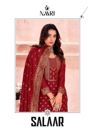 NAARI SALAAR-MUSLIN JACARD WHOLESALE SUITS CATALOGUE MANUFATURE