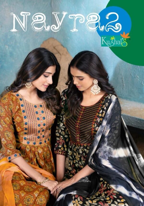 KUSHAL NAYRA-2 NAIRA CUT RAYON SALWAR SUITS WHOLESALE