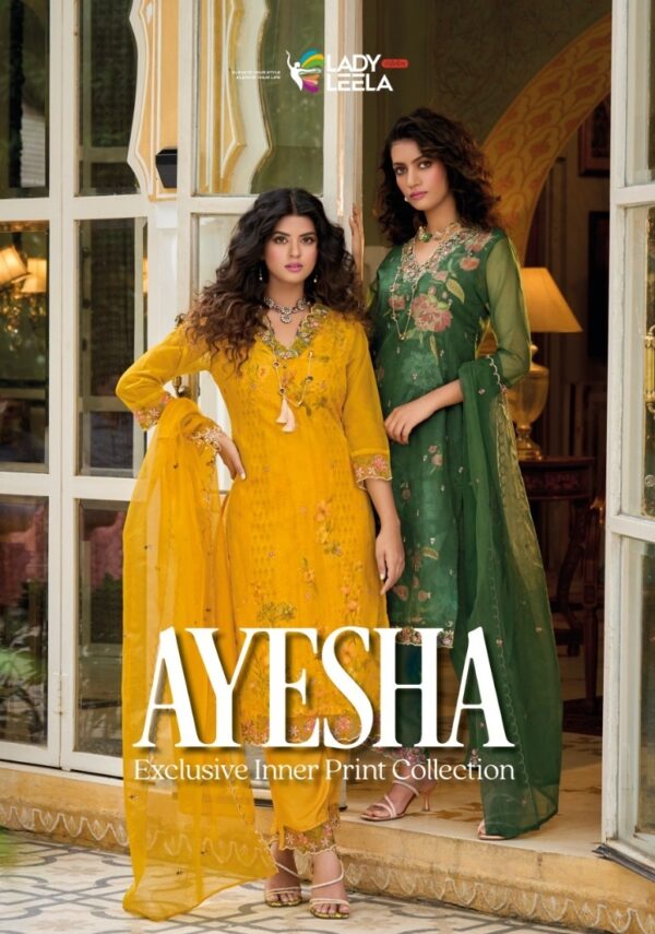 LADY LEELA AYESHA 1141 TO 1146 READYMADE DESIGNER KURTIS SUPPLIER