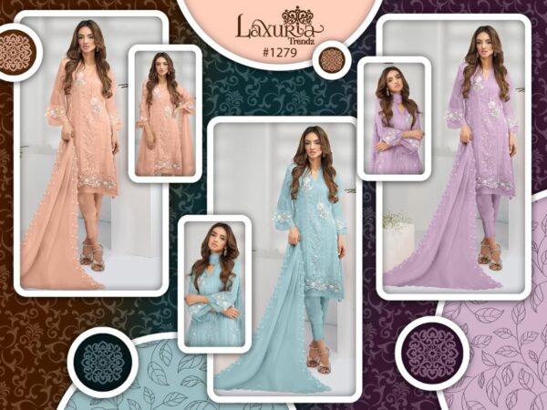 LAXURIA TRENDS 1279 READYMADE PAKISTANI KURTI CATALOGUE