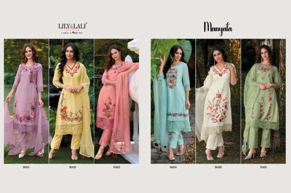 LILY & LALI MANYATA 15401 TO 15406 PREMIUM SALWAR SUITS 2024 WHOLESALE