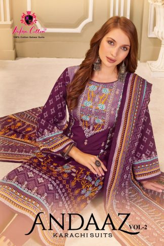 NAFISHA COTTON ANDAAZ KARACHI SUITS VOL 02 PAKISTANI SUITS SUPPLIER