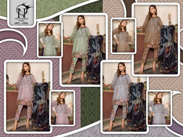 NAIMAT FASHION STUDIO NFS 1080 WHOLESALE CATALOGUE PAKISTANI KURTI