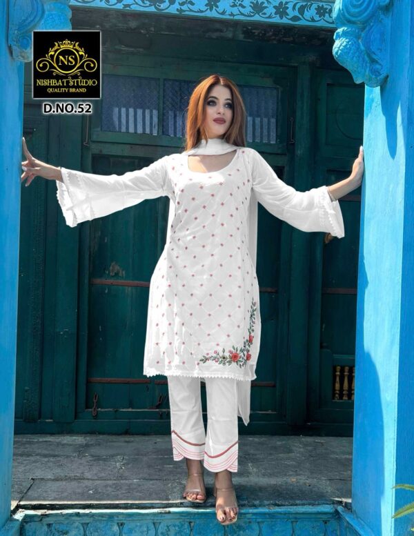 NISHBAT STUDIO 52 LUXURY READYMADE PAKISTANI KURTI CATALOGUE