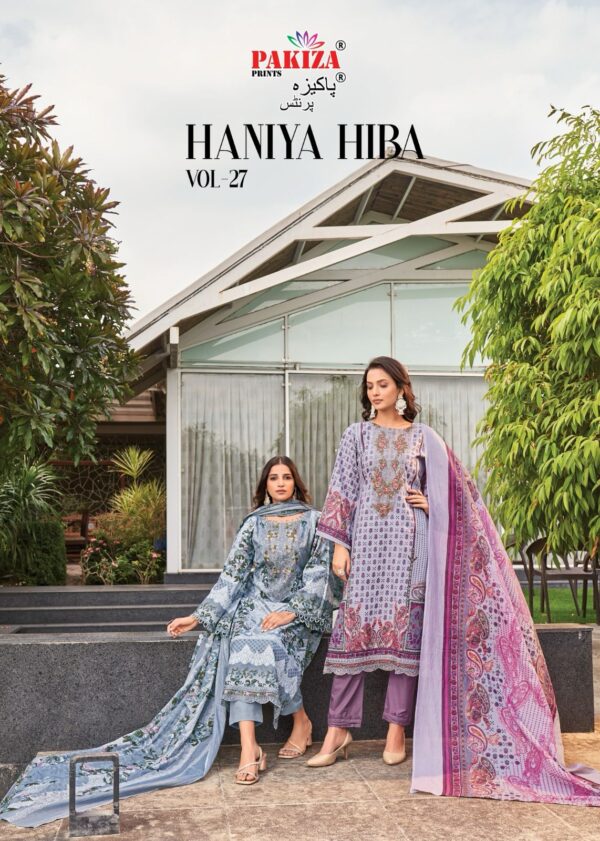 PAKIZA PRINTS HANIYA HIBA VOL-27 LAWN PAKISTANI SUITS SUPPLIER