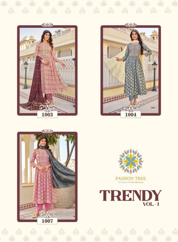 PASSION TREE TRENDY VOL 1 NYRA CUT KURTIS CATALOGUE MANUFACTURER