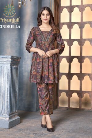 PRIYANJALI FASHION CINDRELLA CORD SET CATALOGUE ONLINE WHOLESALE