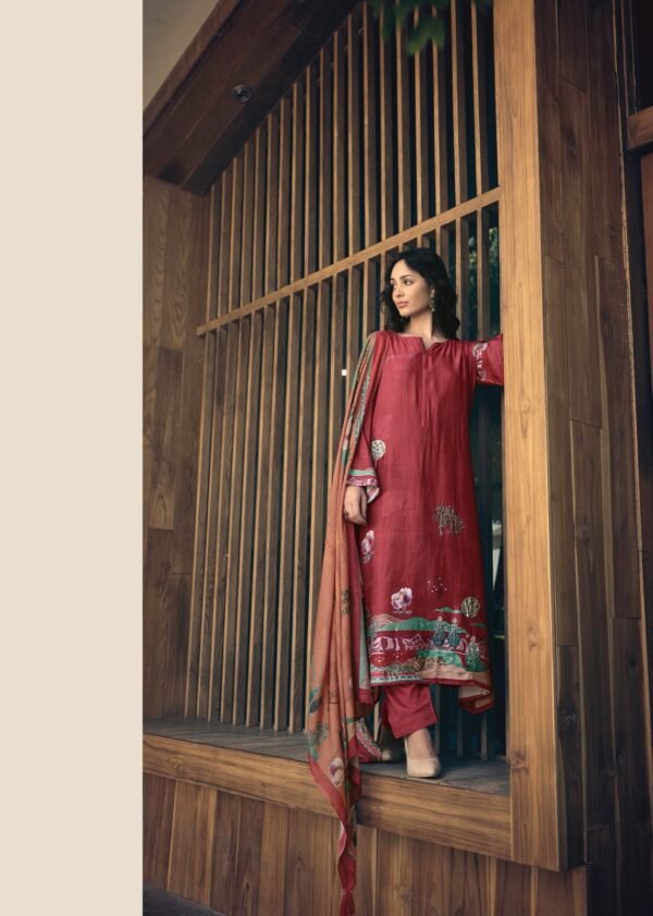 SADHANA FASHION HAVAADIS MASLIN SILK SALWAR SUITS ONLINE WHOLESALE - Image 9