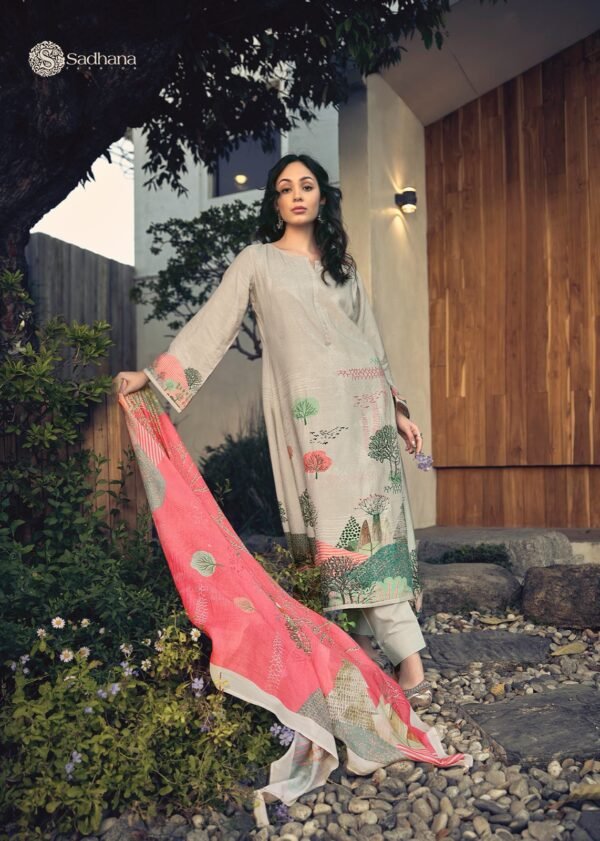 SADHANA FASHION HAVAADIS MASLIN SILK SALWAR SUITS ONLINE WHOLESALE - Image 13