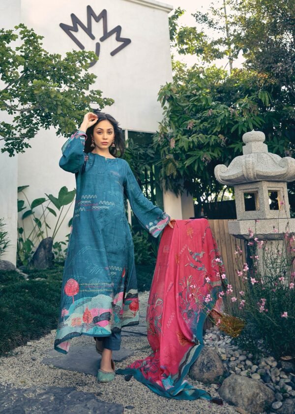 SADHANA FASHION HAVAADIS MASLIN SILK SALWAR SUITS ONLINE WHOLESALE - Image 11