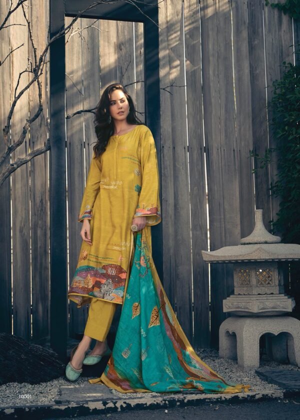 SADHANA FASHION HAVAADIS MASLIN SILK SALWAR SUITS ONLINE WHOLESALE - Image 6