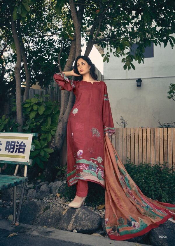 SADHANA FASHION HAVAADIS MASLIN SILK SALWAR SUITS ONLINE WHOLESALE - Image 7
