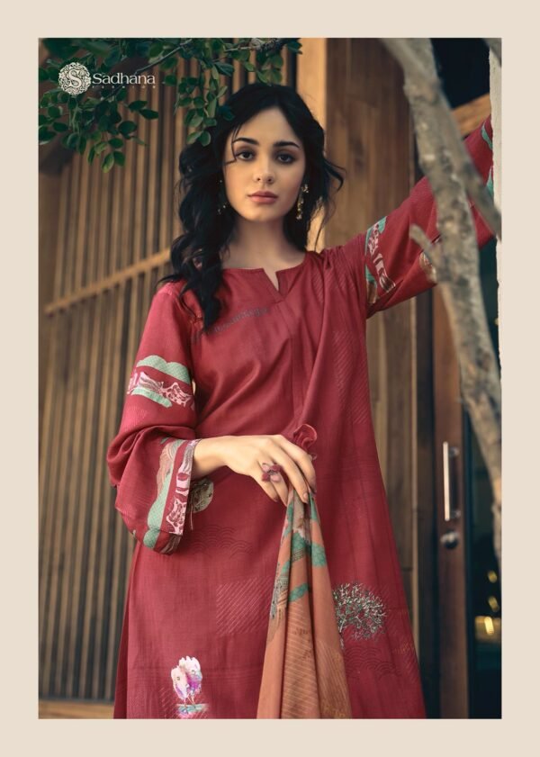 SADHANA FASHION HAVAADIS MASLIN SILK SALWAR SUITS ONLINE WHOLESALE - Image 8
