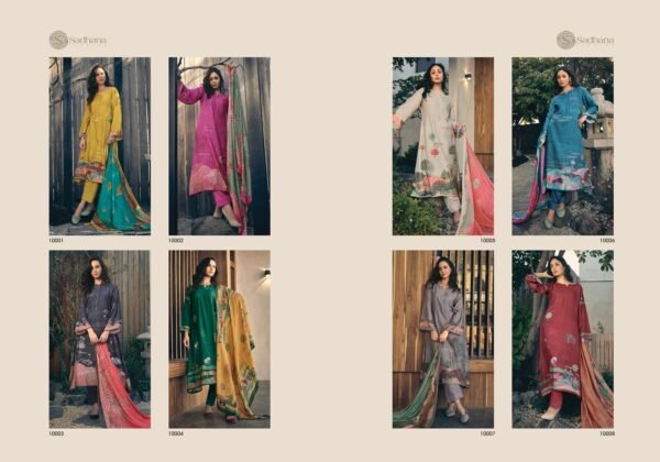 SADHANA FASHION HAVAADIS MASLIN SILK SALWAR SUITS ONLINE WHOLESALE