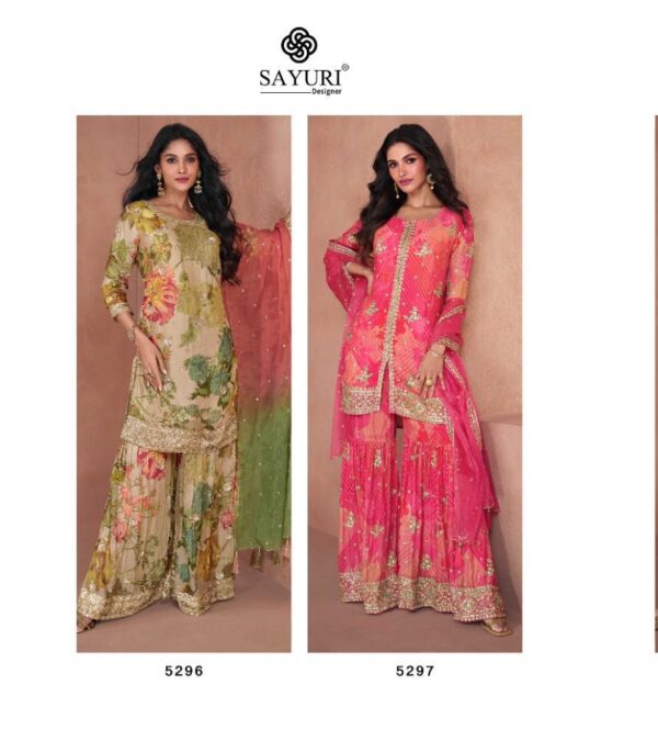 SAYURI DESIGNER LOTUS NX 5296 & 5297 WEDDING PLAZZO SET ONLINE