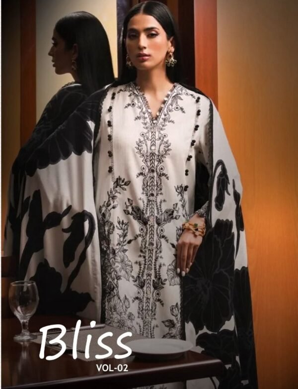 SHARADDHA DESIGNER BLISS VOL-02 PAKISTANI SUITS NEW CATALOGUE