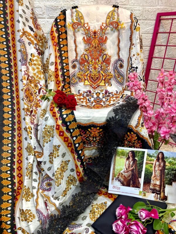 SHARADDHA DESIGNER BLISS VOL-02 PAKISTANI SUITS NEW CATALOGUE - Image 4