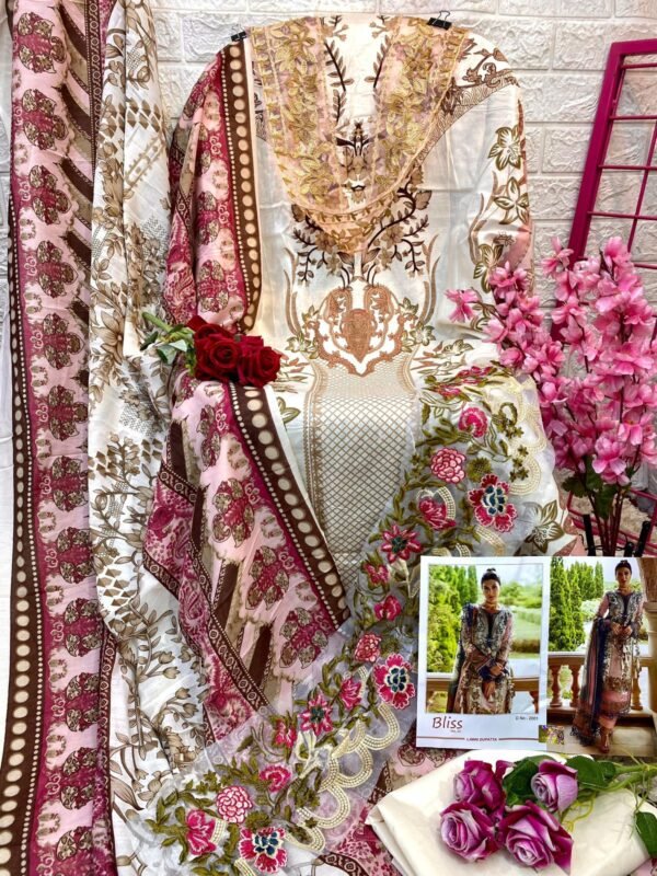 SHARADDHA DESIGNER BLISS VOL-02 PAKISTANI SUITS NEW CATALOGUE - Image 5