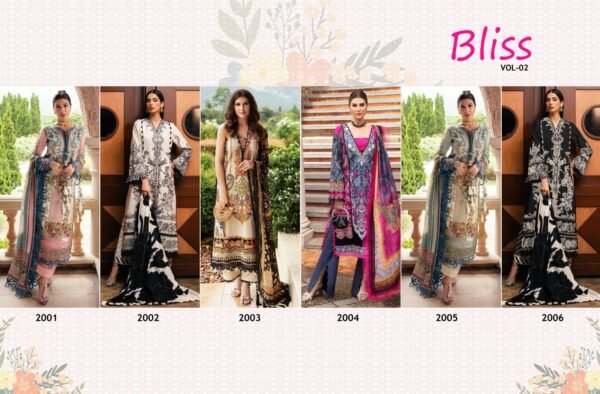 SHARADDHA DESIGNER BLISS VOL-02 PAKISTANI SUITS NEW CATALOGUE