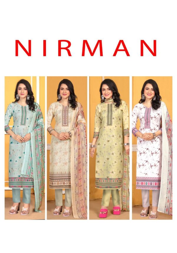 SHIV GORI SILK MILLS NIRMAN VOL 1 DIGITAL STYLE SALWAR SUITS WHOLESALE