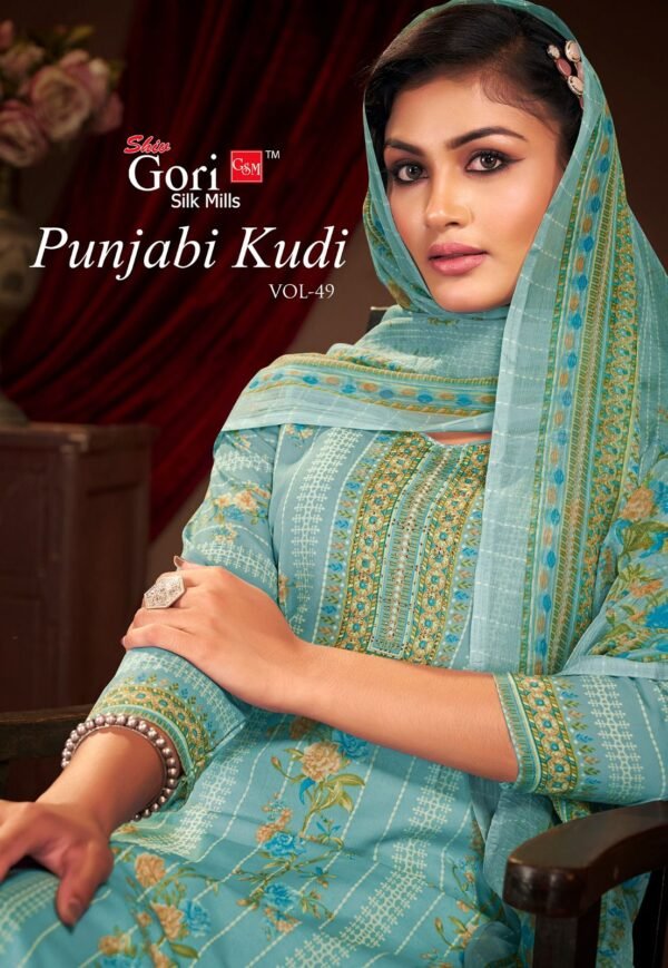 SHIV GORI SILK MILLS PANJABI KUDI VOL-49 PREMIUM SALWAR SUITS ONLINE