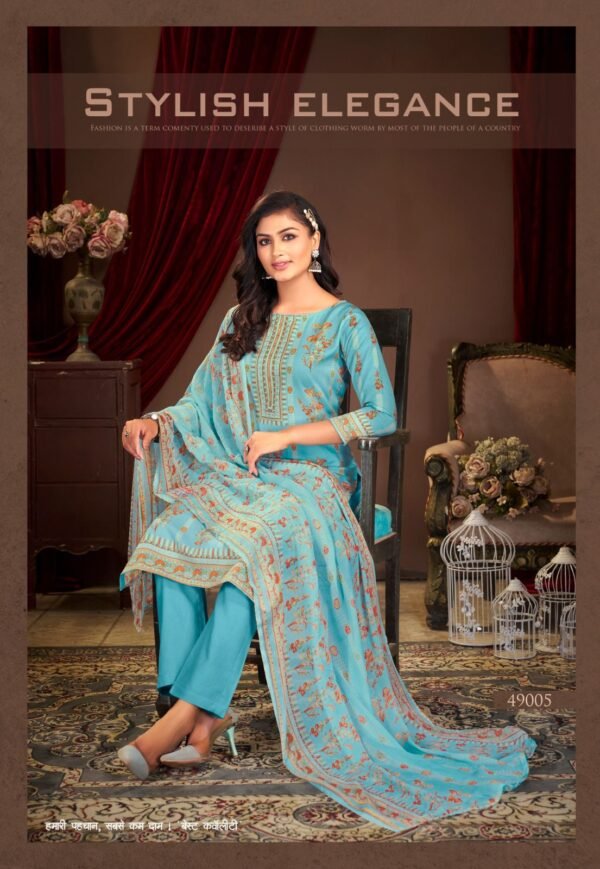 SHIV GORI SILK MILLS PANJABI KUDI VOL-49 PREMIUM SALWAR SUITS ONLINE - Image 5