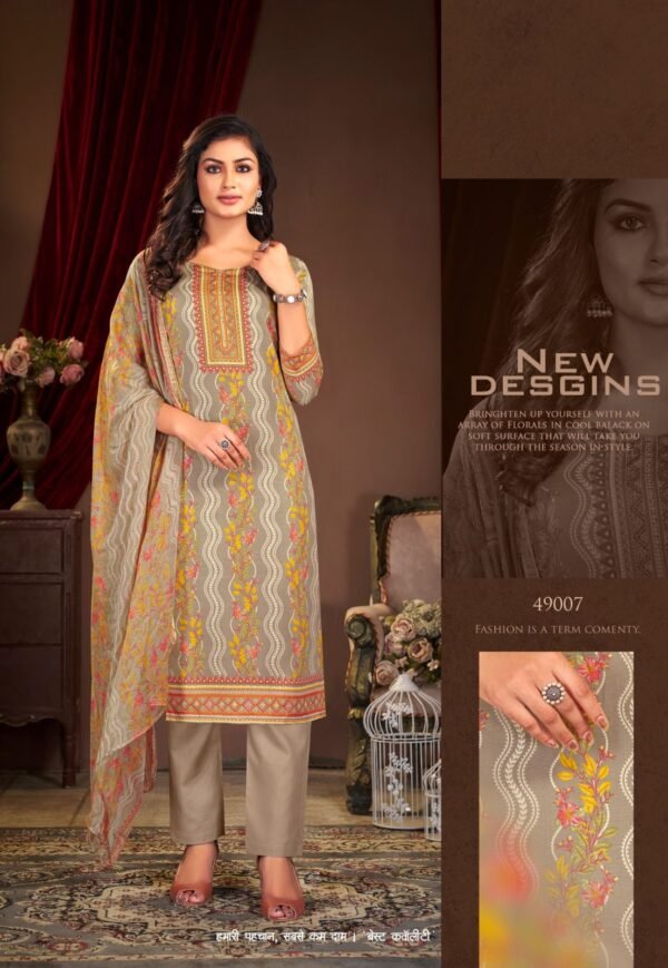 SHIV GORI SILK MILLS PANJABI KUDI VOL-49 PREMIUM SALWAR SUITS ONLINE - Image 8