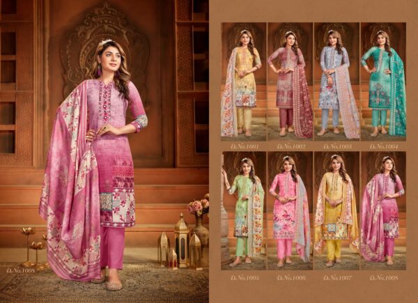 SHIV GORI SILK MILLS SALMA 1001 TO 1008 DRESS MATERIAL ONLINE WHOLESALE