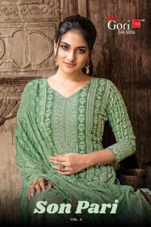 SHIV GORI SILK MILLS SONPARI VOL 6 COTTON WHOLESALE SUITS ONLINE