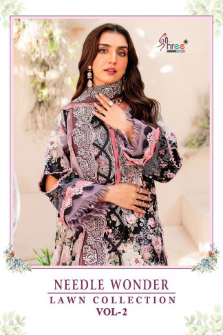 SHREE FABS 3365 TO 3367 LAWN COLLECTION VOL 2 COTTON PAKISTANI SUITS WHOLESALE