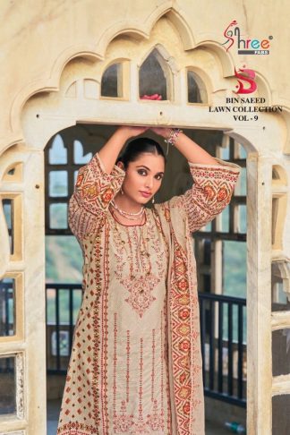 SHREE FABS BINSAEED LAWN COLLECTION VOL 9 LAWN SALWAR SUITS WHOLESALE