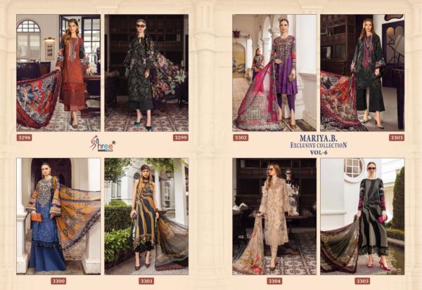 SHREE FABS MARIA B EXCLUSIVE COLLECTION VOL-06 PAKISTANI SUITS ONLINE WHOLESALE