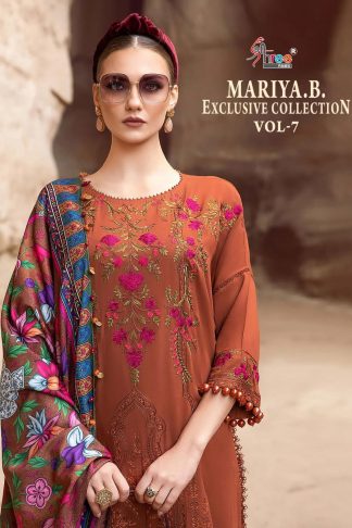 SHREE FABS MARIAB EXCLUSIVE COLLECTION VOL-07 PAKISTANI SUITS NEW CATALOGUE