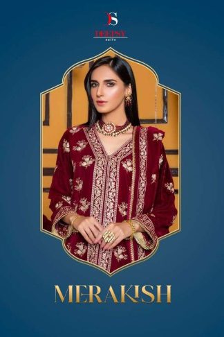 SHREE FABS MERAKISH PURE VELVET SALWAR SUITS ONLINE SUPPLIER