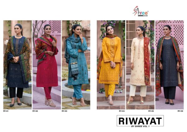 SHREE FABS RIWAYAT BY SHREE VOL 1 PAKISTANI SALWAR KAMEEZ ONLINE